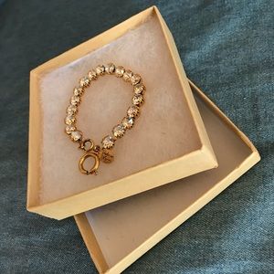 Victoria Lynn pseudo diamond/gold bracelet
